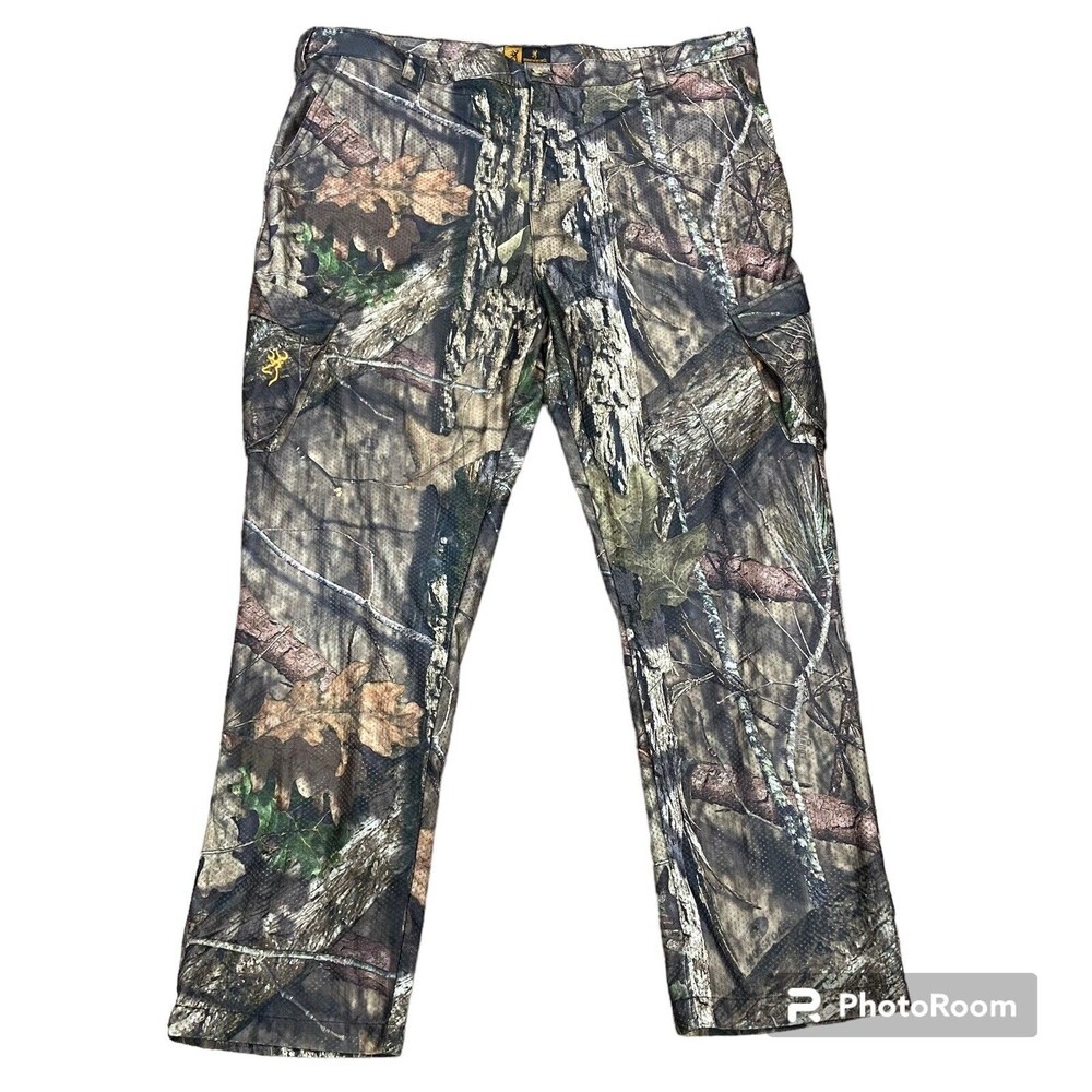 Mens Browning Pants Forest Camo Breathable Hunting Pants Size 3XL